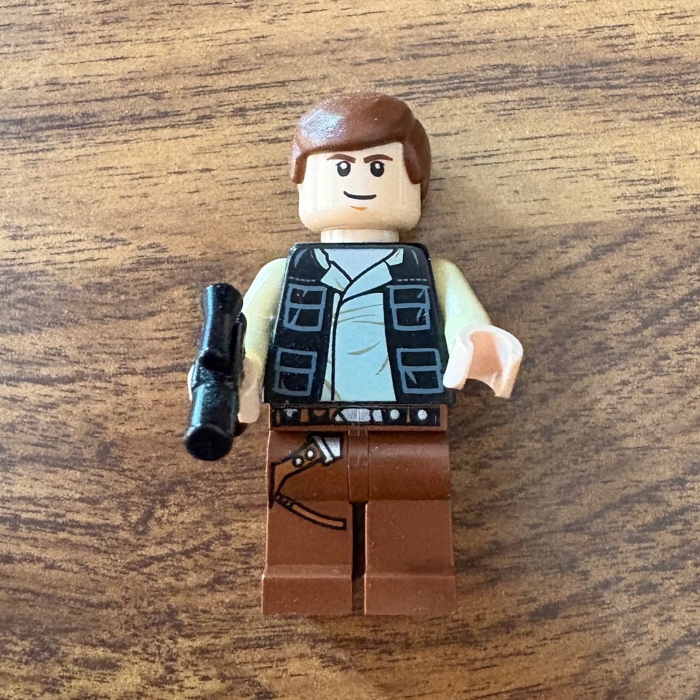 LEGO Star Wars Han Solo Minifigure sw0451 with Blaster Pistol Accessory Empire